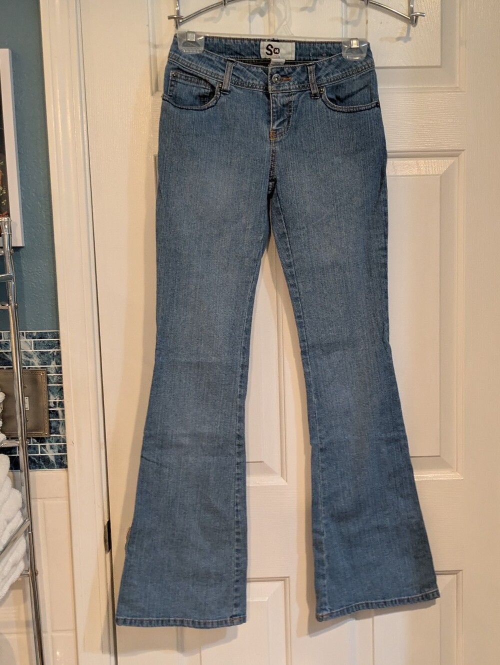 SO Light Blue Flared Women's Jeans - High Rise